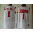 nba houston rockets #1 mcgrady white[swingman]