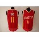 nba houston rockets #11 yao ming red(special edition)