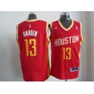 nba houston rockets #13 harden red [swingman revolution 30][number golden]