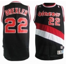 nba houston rockets #22 drexler black