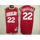 nba houston rockets #22 drexler red[swingman]