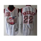 nba houston rockets #22 drexler white[classics]