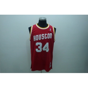 nba houston rockets #34 olajuwon red