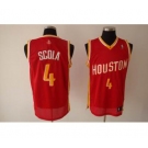 nba houston rockets #4 scola red(special edition)