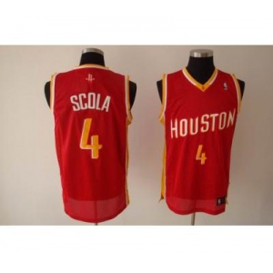 nba houston rockets #4 scola red(special edition)