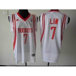 nba houston rockets #7 jeremy lin white