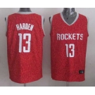 nba jerseys houston rockets #13 harden red leopard print[2014 new]