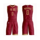Women's Houston Rockets #0 Russell Westbrook Swingman Red Basketball Suit Jersey - City Edition