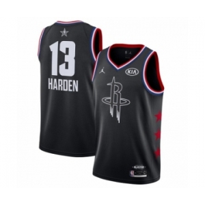 Women's Jordan Houston Rockets #13 James Harden Swingman Black 2019 All-Star Game Basketball Jersey