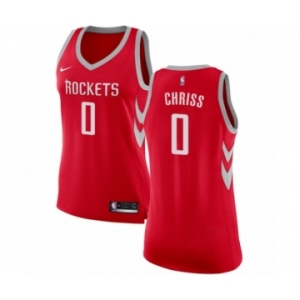 Women's Nike Houston Rockets #0 Marquese Chriss Swingman Red NBA Jersey - Icon Edition