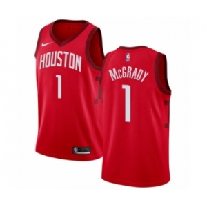Women's Nike Houston Rockets #1 Tracy McGrady Red Swingman Jersey - Earned Edition