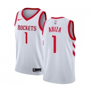 Women's Nike Houston Rockets #1 Trevor Ariza Swingman White Home NBA Jersey - Association Edition