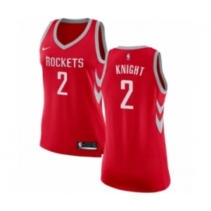 Women's Nike Houston Rockets #2 Brandon Knight Swingman Red NBA Jersey - Icon Edition