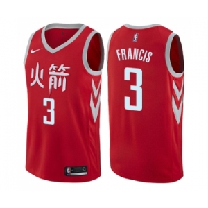 Women's Nike Houston Rockets #3 Steve Francis Swingman Red NBA Jersey - City Edition