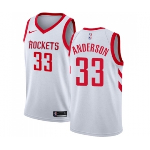 Women's Nike Houston Rockets #33 Ryan Anderson Swingman White Home NBA Jersey - Association Edition