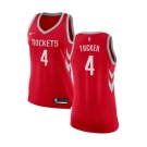 Women's Nike Houston Rockets #4 PJ Tucker Swingman Red Road NBA Jersey - Icon Edition