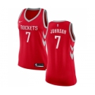 Women's Nike Houston Rockets #7 Joe Johnson Authentic Red NBA Jersey - Icon Edition