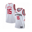 Youth Houston Rockets #15 Clint Capela Swingman White Basketball Jersey - 2019-20 City Edition