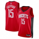 Youth Houston Rockets #15 Reed Sheppard Red 2024 Draft Icon Edition Stitched Jersey