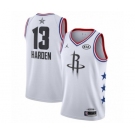 Youth Jordan Houston Rockets #13 James Harden Swingman White 2019 All-Star Game Basketball Jersey