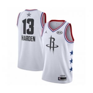 Youth Jordan Houston Rockets #13 James Harden Swingman White 2019 All-Star Game Basketball Jersey