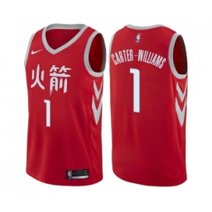 Youth Nike Houston Rockets #1 Michael Carter-Williams Swingman Red NBA Jersey - City Edition