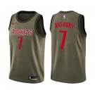 Youth Nike Houston Rockets #7 Carmelo Anthony Swingman Green Salute to Service NBA Jersey