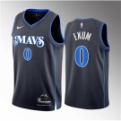 Men Dallas Mavericks #0 Dante Exum Black 2023 24 City Edition Stitched Basketball Jersey