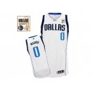 Men Dallas Mavericks 2011 Champion Patch #0 Shawn Marion Revolution 30 White Stitched NBA Jersey