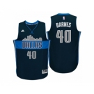 Men Dallas Mavericks #40 Harrison Barnes Cityscape Alternate Navy Swingman Jersey