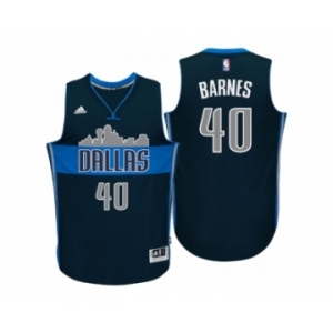 Men Dallas Mavericks #40 Harrison Barnes Cityscape Alternate Navy Swingman Jersey