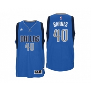 Men Dallas Mavericks #40 Harrison Barnes New Swingman Road Blue Jersey