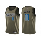 Men Nike Dallas Mavericks #11 Yogi Ferrell Green Salute to Service NBA Swingman Jersey