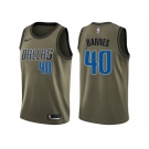 Men Nike Dallas Mavericks #40 Harrison Barnes Green Salute to Service NBA Swingman Jersey