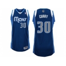 Men's Adidas Dallas Mavericks #30 Seth Curry Alternate Navy Blue NBA Jersey