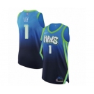 Men's Dallas Mavericks #1 Courtney Lee Authentic Blue Basketball Jersey - 2019-20 City Edition