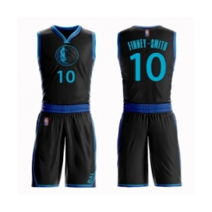 Men's Dallas Mavericks #10 Dorian Finney-Smith Authentic Black Basketball Suit Jersey - City Edition