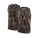 Men's Dallas Mavericks #10 Dorian Finney-Smith Swingman Camo Realtree Collection Basketball Jersey