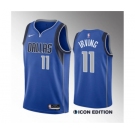 Men's Dallas Mavericks #11 Kyrie Irving Blue Icon Edition Stitched Basketball Jersey