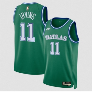 Men's Dallas Mavericks #11 Kyrie Irving Green 2025 Classic Edition Stitched Basketball Jersey
