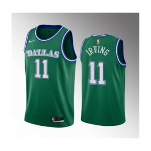 Men's Dallas Mavericks #11 Kyrie Irving Green Classic Edition Stitched Basketball Jersey