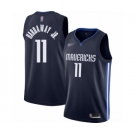 Men's Dallas Mavericks #11 Tim Hardaway Jr. Authentic Navy Finished Basketball Jersey - Statement Edition