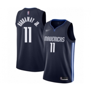 Men's Dallas Mavericks #11 Tim Hardaway Jr. Authentic Navy Finished Basketball Jersey - Statement Edition