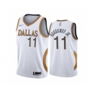 Men's Dallas Mavericks #11 Tim Hardaway Jr. White City Edition New Uniform 2020-21 Stitched Basketball Jersey