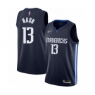 Men's Dallas Mavericks #13 Steve Nash Authentic Navy Finished Basketball Jersey - Statement Edition