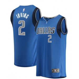 Men's Dallas Mavericks #2 Kyrie Irving Authentic Royal Blue Basketball Jersey - Icon Edition