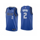 Men's Dallas Mavericks #2 Kyrie Irving Blue Icon Edition With NO.6 Patch Stitched Basketball Jersey