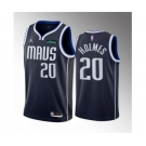 Men's Dallas Mavericks #20 Richaun Holmes Navy 2023 Draft Statement Edition Stitched Basketball Jersey