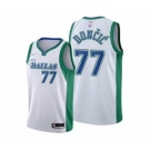 Men's Dallas Mavericks 2021-22 City Edition #77 Luka Doncic White Stitched Basketball Jersey