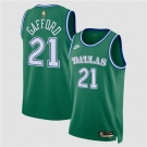 Men's Dallas Mavericks #21 Daniel Gafford Green 2025 Classic Edition Stitched Basketball Jersey